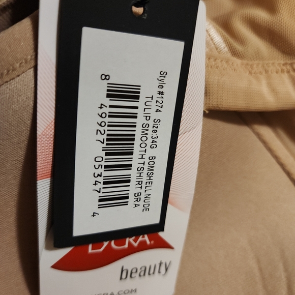 Curvy Couture Womens Tulip Smooth T-Shirt Bra Bra nude 34G - Picture 7 of 7